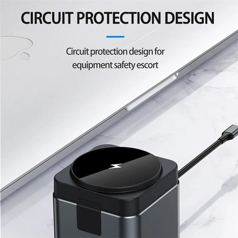 Бездротовий зарядний пристрій WIWU Wi-W025 Cube 9in1 USB-C + HUB - Зображення 6