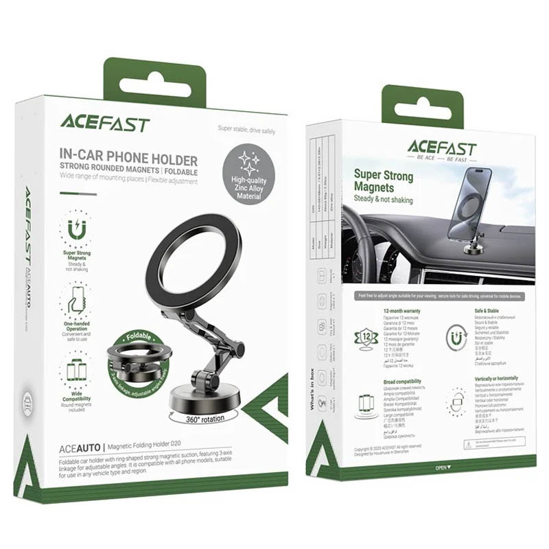 Автотримач Acefast D20 magnetic - Зображення 3