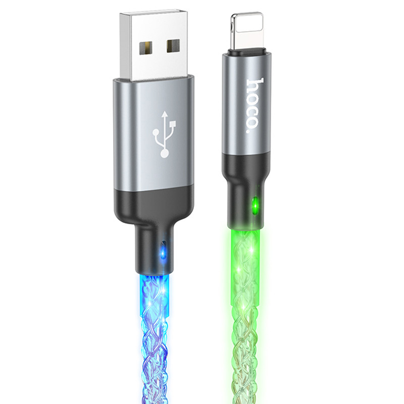 Дата кабель Hoco U112 Shine USB to Lightning 2.4A (1m)