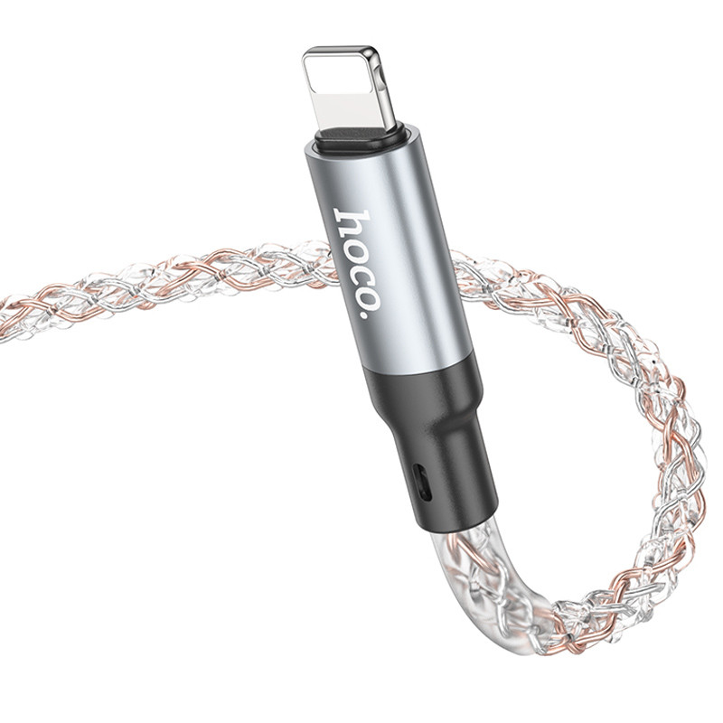 Дата кабель Hoco U112 Shine USB to Lightning 2.4A (1m) - Зображення 6