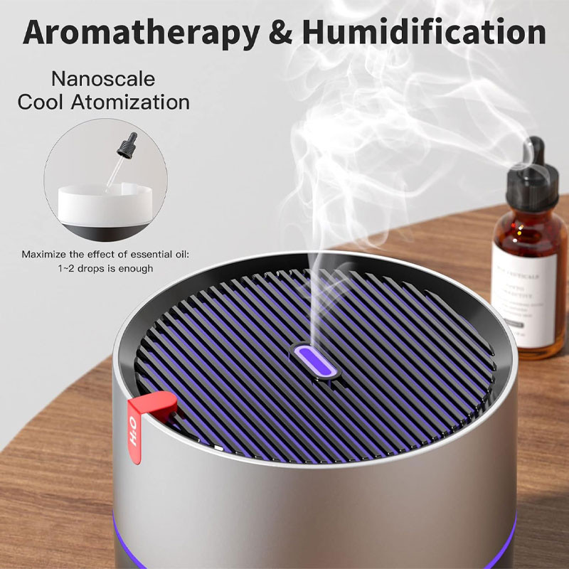 Зволожувач повітря з підсвічуванням WX107 Type-C/5V USB 230ml - Зображення 3