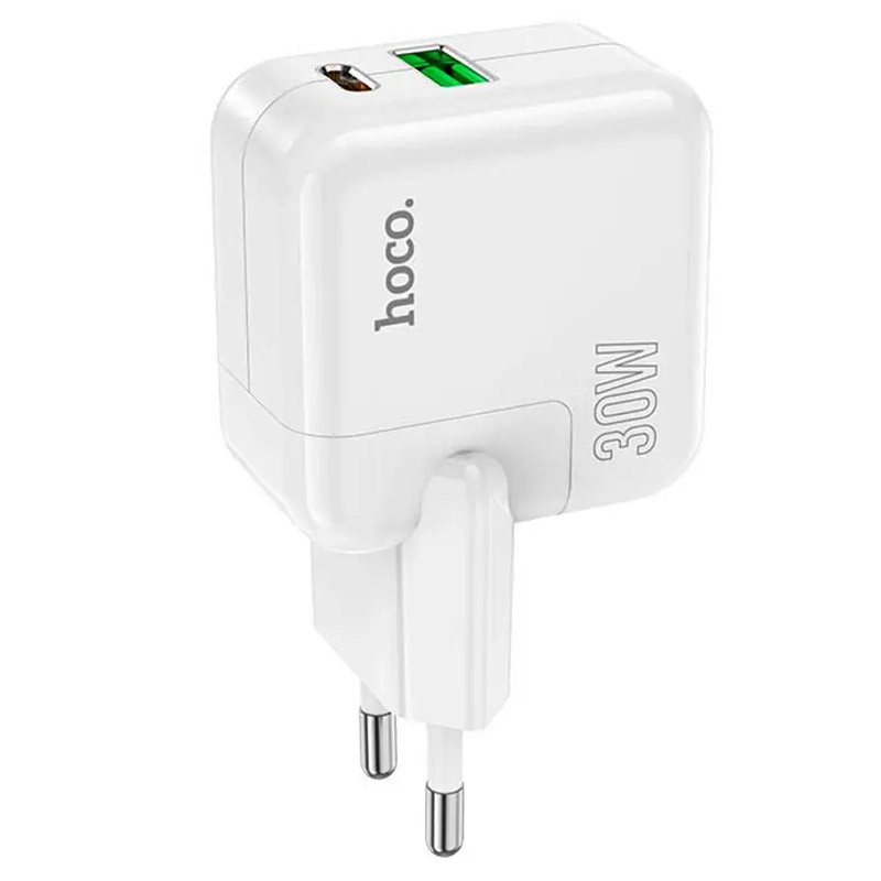 Мережевий зарядний пристрій Hoco C111A PD30W+QC3.0 (1USB-A/1C)