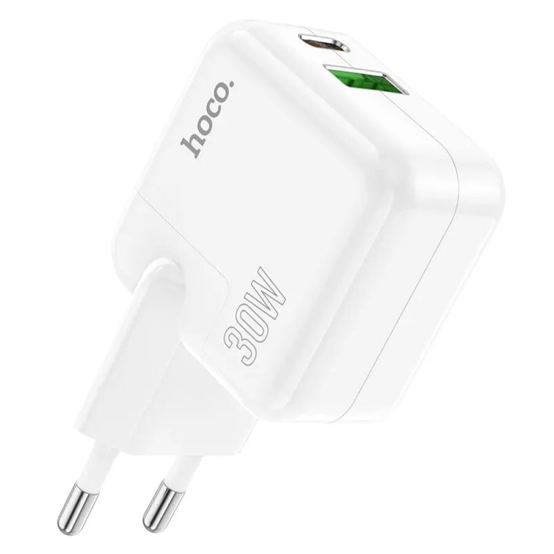 Мережевий зарядний пристрій Hoco C111A PD30W+QC3.0 (1USB-A/1C) - Зображення 2
