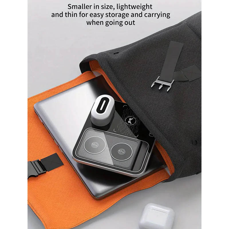 Бездротовий зарядний пристрій R12 4in1 with Light - Зображення 6
