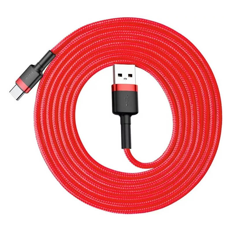 Дата кабель Baseus Cafule USB to Type-C Cable 2A (2m) (CATKLF-C) - Зображення 4
