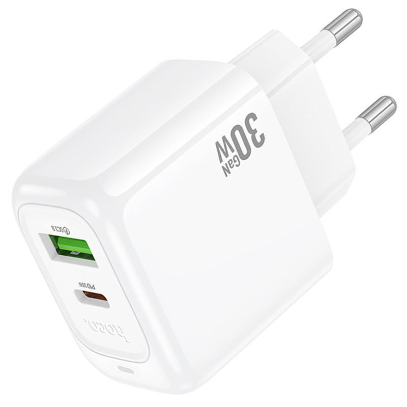 Мережевий зарядний пристрій Hoco CS55A Surplus PD30W+QC3.0 (1USB-A/1C) - Зображення 5
