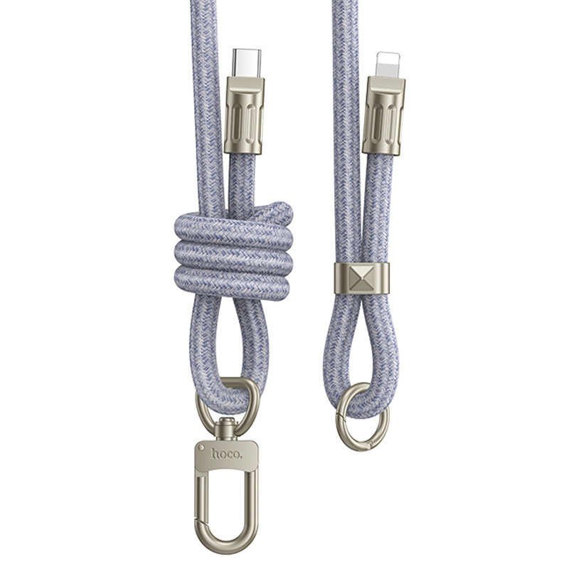 Дата кабель-шнурок Hoco GH7 Elegant Type-C to Lightning (1.8m)