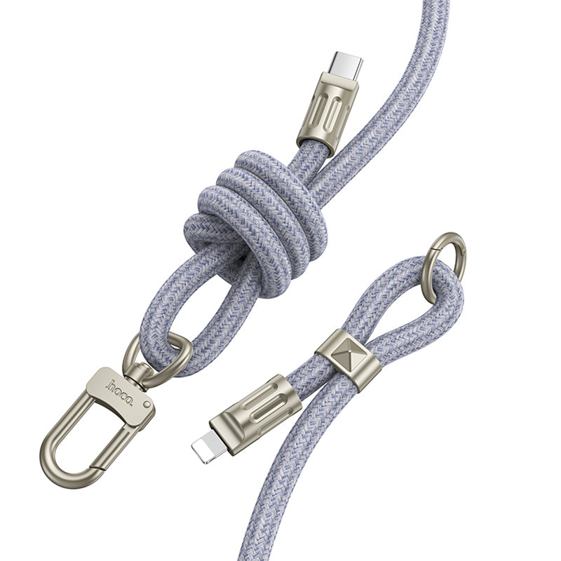 Дата кабель-шнурок Hoco GH7 Elegant Type-C to Lightning (1.8m) - Зображення 2