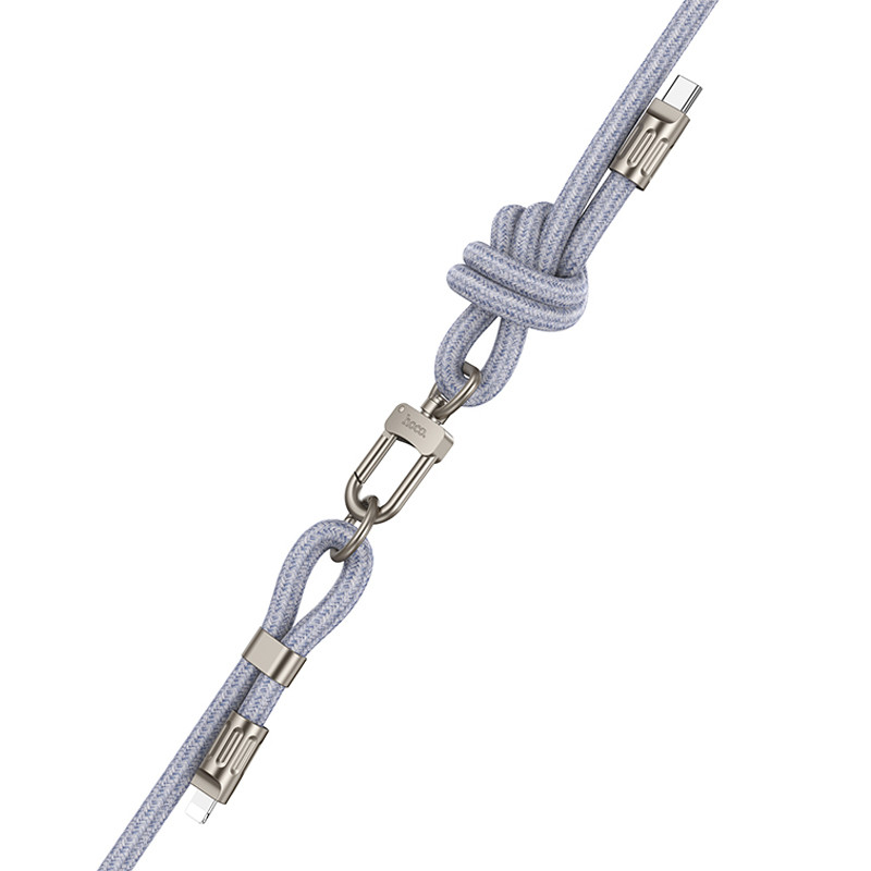 Дата кабель-шнурок Hoco GH7 Elegant Type-C to Lightning (1.8m) - Зображення 3