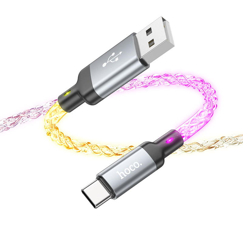 Дата кабель Hoco U112 Shine USB to Type-C 3A (1m) - Зображення 3