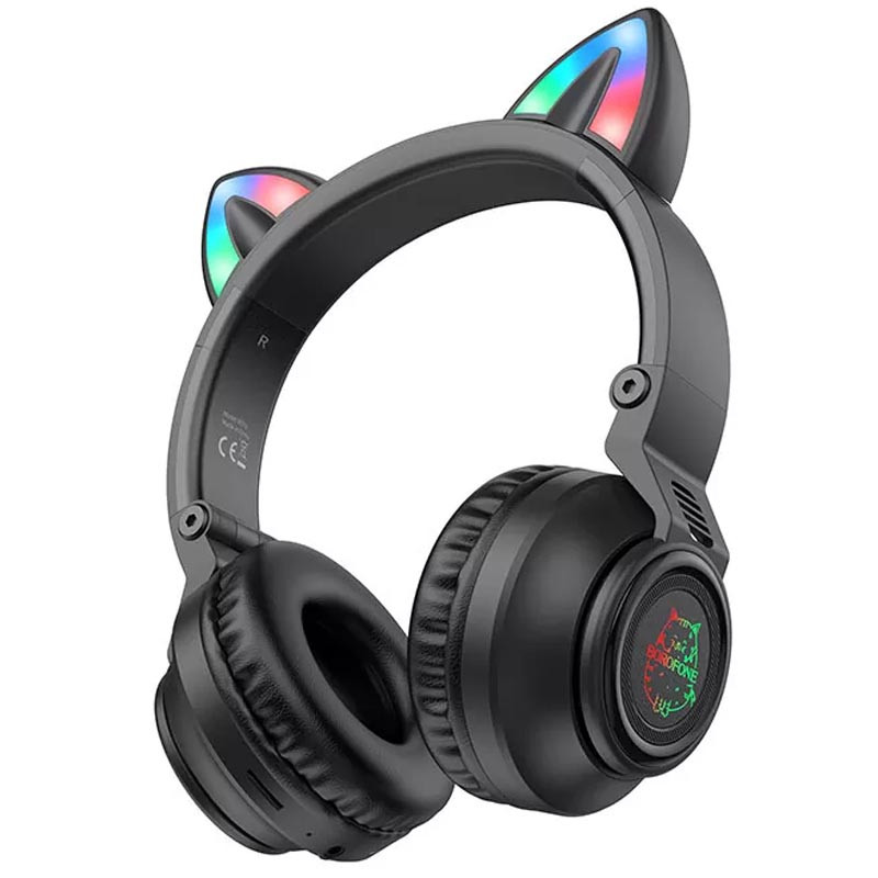 Накладні бездротові навушники Borofone BO18 Cat ear