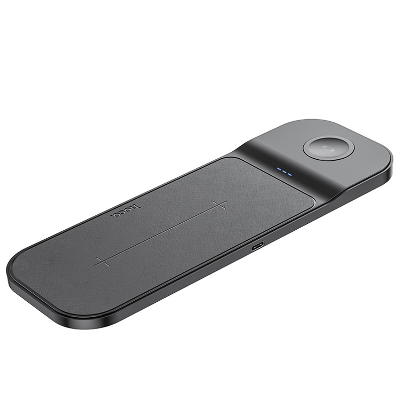 Бездротовий зарядний пристрій Hoco CQ6 Power 3-in-1 wireless fast charger (for Samsung Watch) - Зображення 3