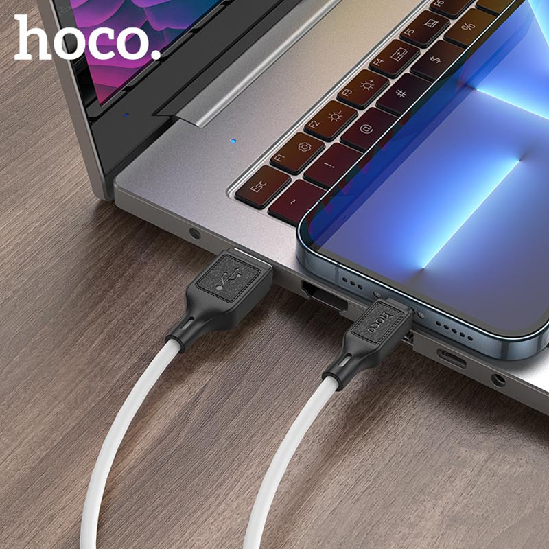 Дата кабель Hoco X90 Cool silicone USB to Lightning (1m) - Зображення 4