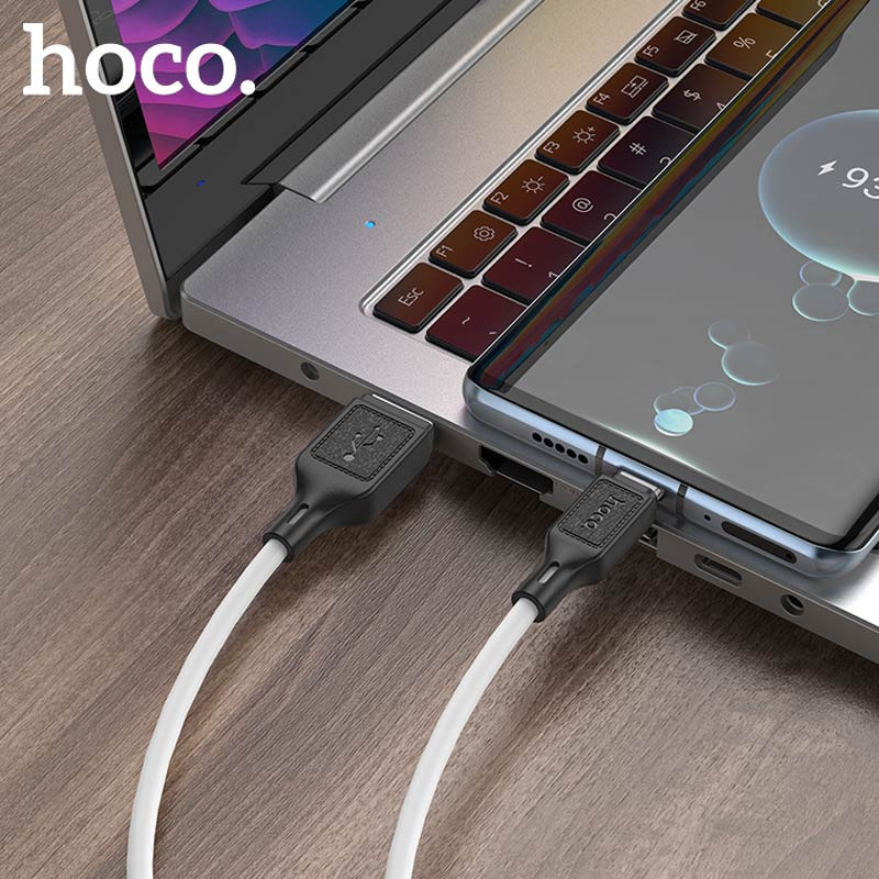 Дата кабель Hoco X90 Cool silicone USB to Type-C (1m) - Зображення 4