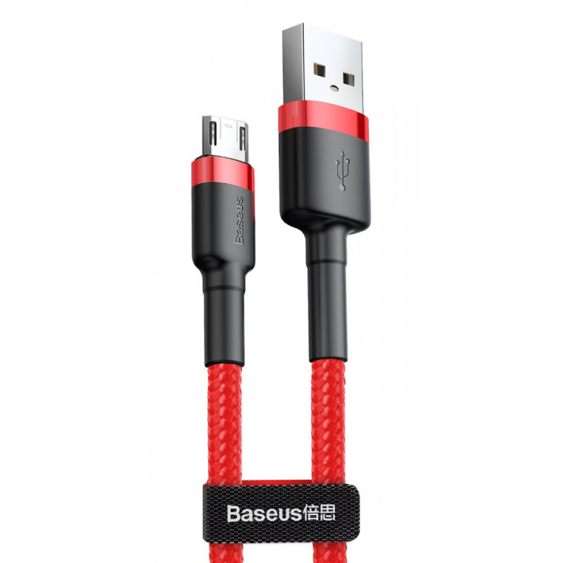 Дата кабель Baseus Cafule USB to MicroUSB Cable 2.4A (1m) (CAMKLF-B)