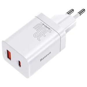 Мережевий зарядний пристрій Baseus Super Si Pro Quick Charger PD30W+QC3.0 (1USB-A/1C) (CCSUPP-E)