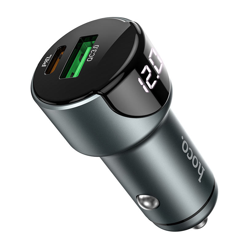 Автомобільний зарядний пристрій Hoco Z42 PD 20W + QC3.0 (1USB/3A) - Зображення 2