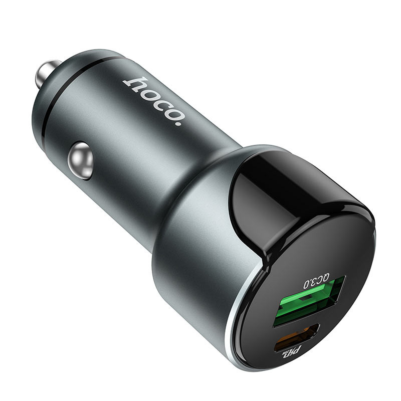 Автомобільний зарядний пристрій Hoco Z42 PD 20W + QC3.0 (1USB/3A) - Зображення 3
