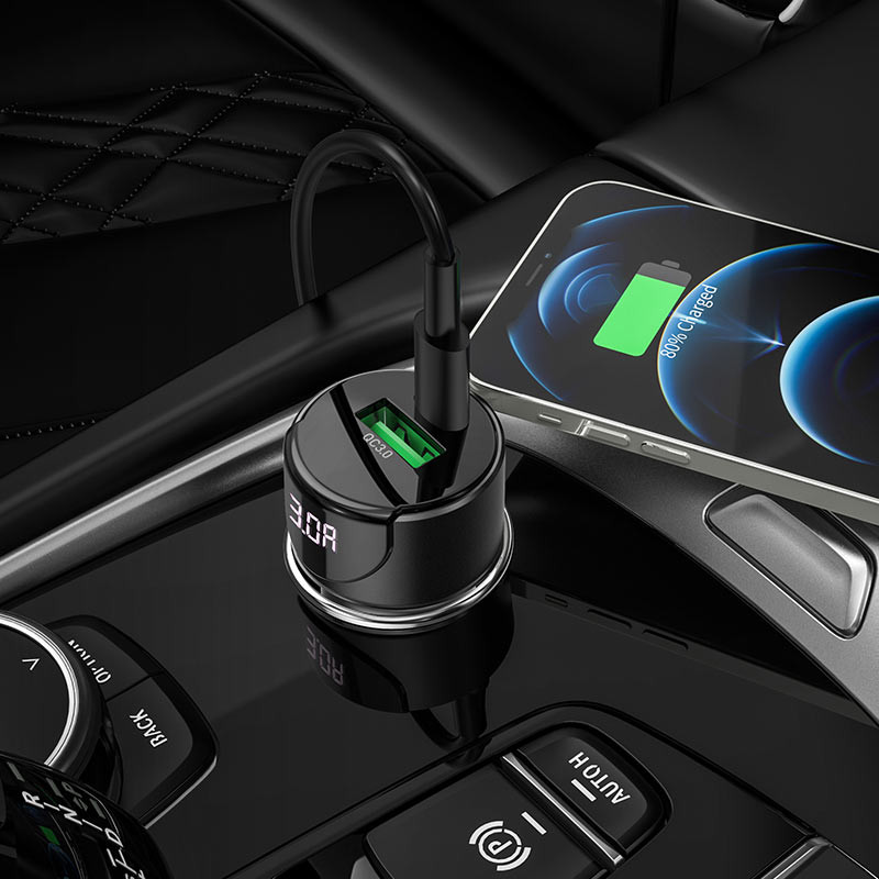 Автомобільний зарядний пристрій Hoco Z42 PD 20W + QC3.0 (1USB/3A) - Зображення 4