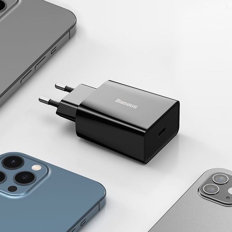 Мережевий зарядний пристрій Baseus Speed Mini Quick Charger PD20W (1USB-C) (CCFS-S) - Зображення 6