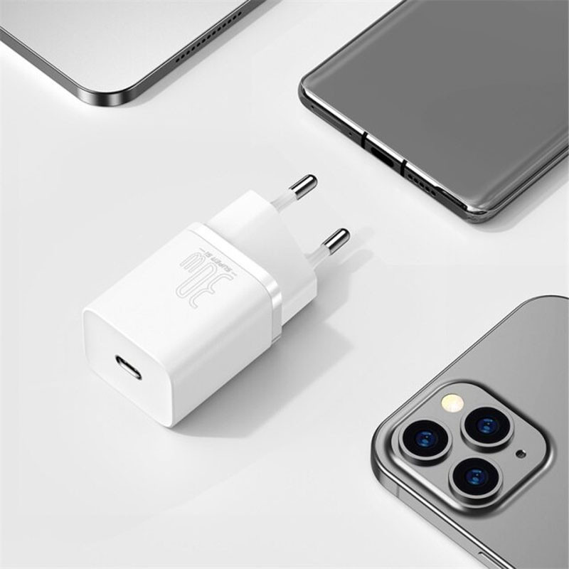Мережевий зарядний пристрій Baseus Super Si Quick Charger PD30W (1USB-C) (CCSUP-J) - Зображення 3