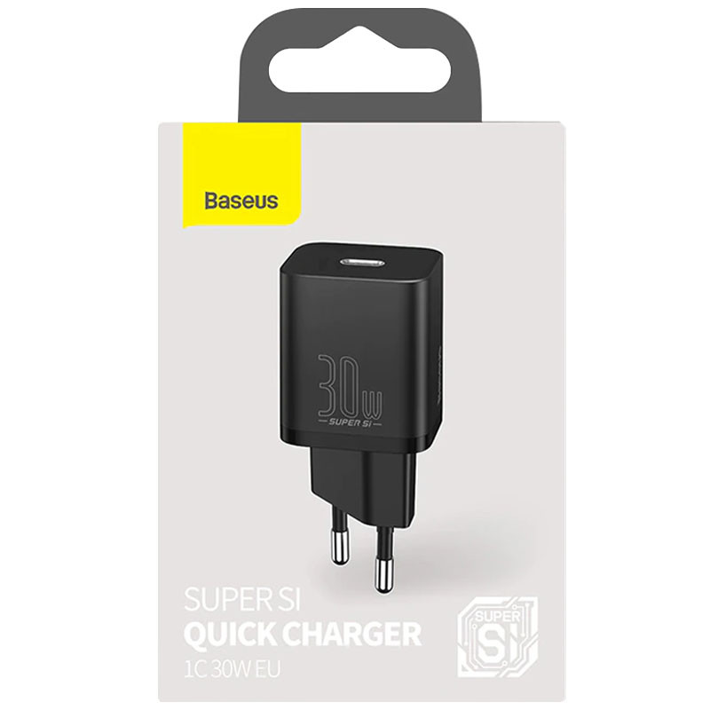 Мережевий зарядний пристрій Baseus Super Si Quick Charger PD30W (1USB-C) (CCSUP-J) - Зображення 4
