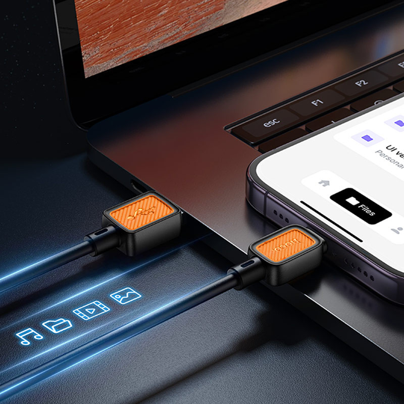 Дата кабель Hoco X108 Benefit USB to Lightning 2.4A (1m) - Зображення 5
