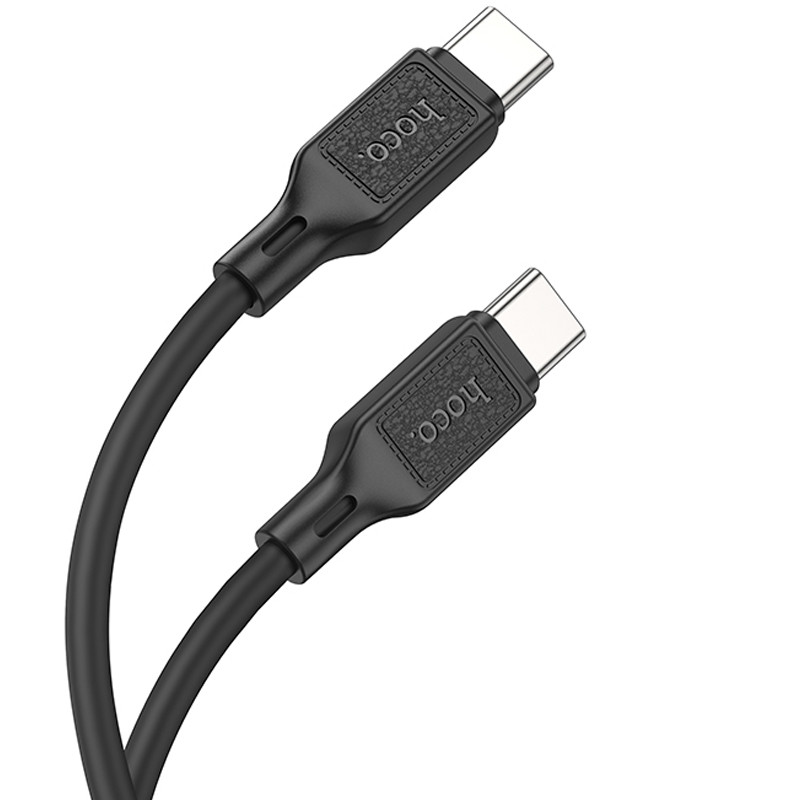 Дата кабель Hoco X90 Cool silicone Type-C to Type-C 60W (1m) - Зображення 2
