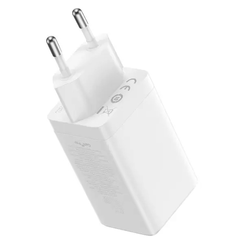 Мережевий зарядний пристрій Baseus GaN5 Pro PD65W+QC3.0 (1USB-A/2C) (CCGP12020) - Зображення 4
