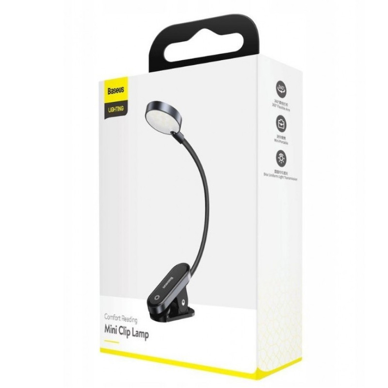 Лампа Baseus Comfort Reading Mini Clip Lamp (DGRAD-0) - Зображення 6