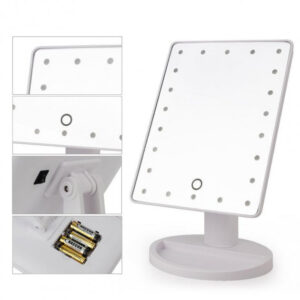 Дзеркало для макіяжу з 16 LED-підсвічуванням Mirror White білого колору
