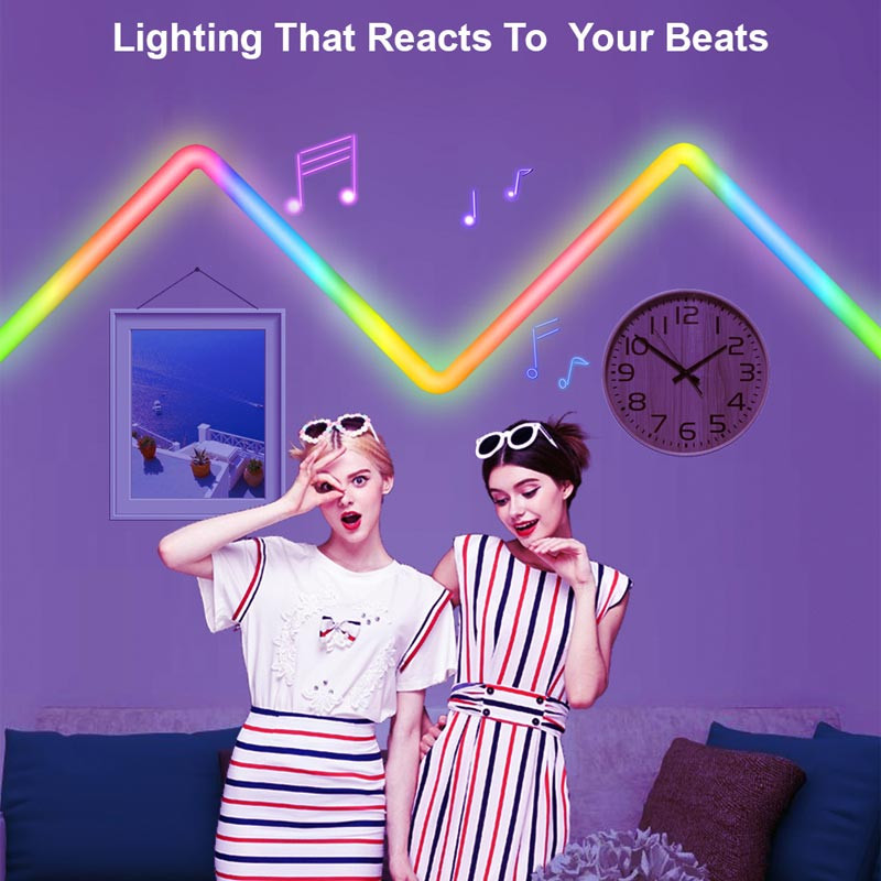 Настінний світильник Lines SAL-013B Bluetooth USB interface with app (6+1 pcs) - Зображення 3