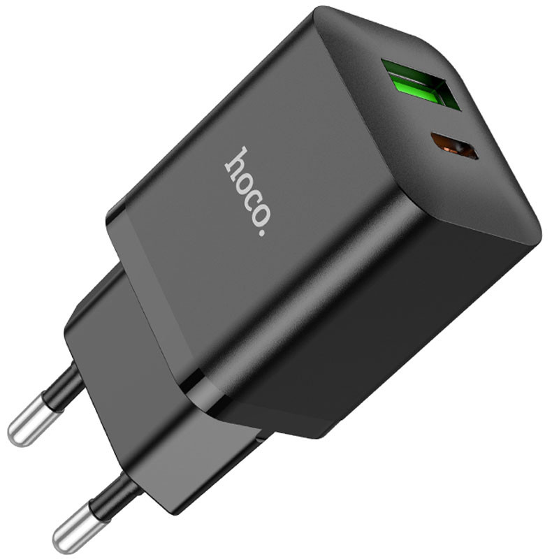 Мережевий зарядний пристрій Hoco N28 Founder PD20W+QC3.0 (1USB-A/1C) - Зображення 2