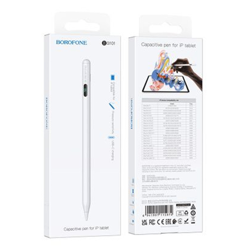 Стілус Borofone BG101 Active capacitive pen with digital display for iPad - Зображення 2