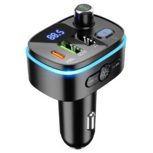 Автомобільний зарядний пристрій FM модулятор Hoco E62 PD20W+QC3.0 (2USB-A/1C)