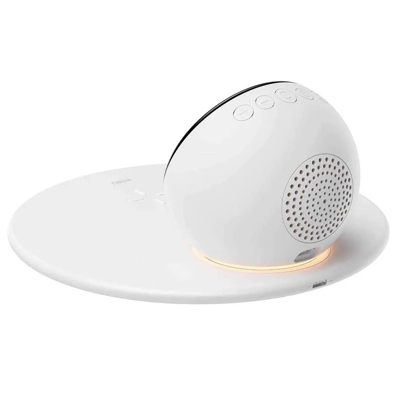 Бездротовий зарядний пристрій WIWU Wi-W017 15W Wireless Charger+Digital Alarm+Bluetooth Speaker - Зображення 3