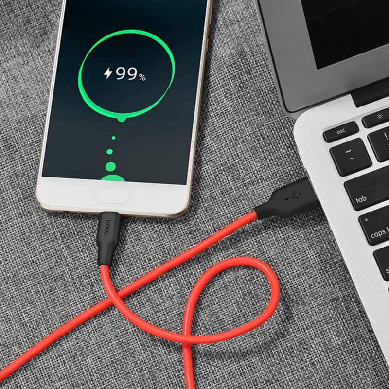 Дата кабель Hoco X21 Silicone Type-C Cable (1m) - Зображення 5