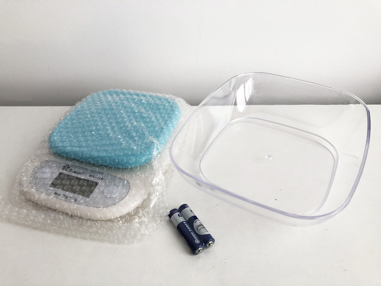 Весы кухонные DOMOTEC MS-125 Plastic, весы пищевые, весы кулинарные. Цвет: голубой - Зображення 19