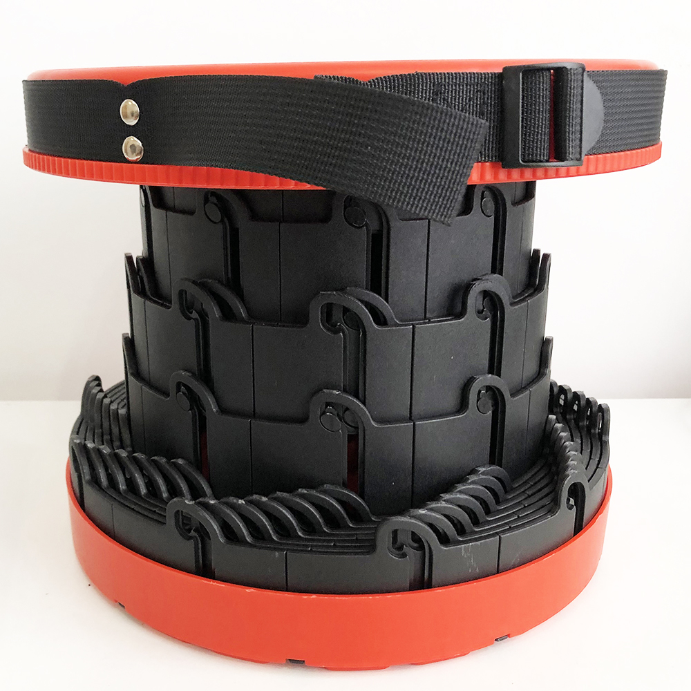 Раскладной стул, складной табурет Retractable Stool. Цвет: красный - Зображення 11