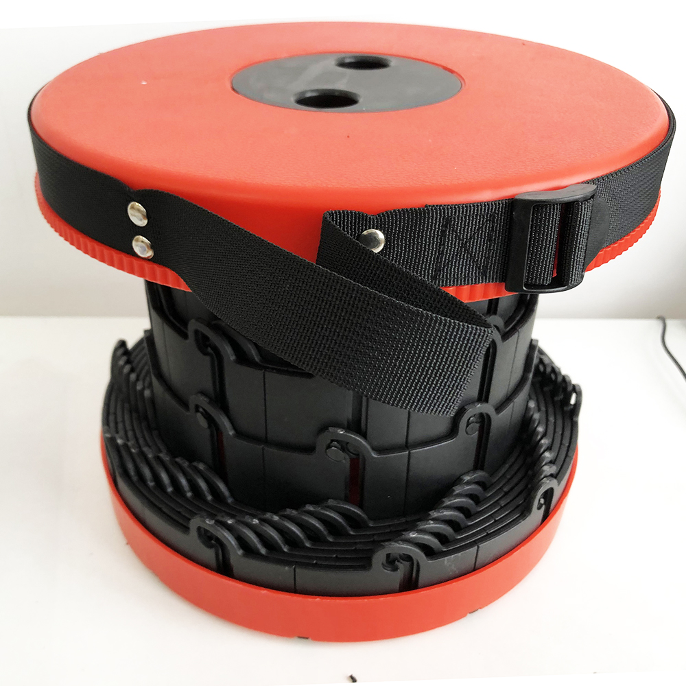 Раскладной стул, складной табурет Retractable Stool. Цвет: красный - Зображення 8