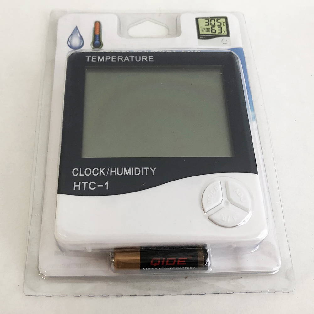 Термогигрометр Generic HTC-1 часы будильник метеостанция, Термометр гигрометр в любом месте - Зображення 16