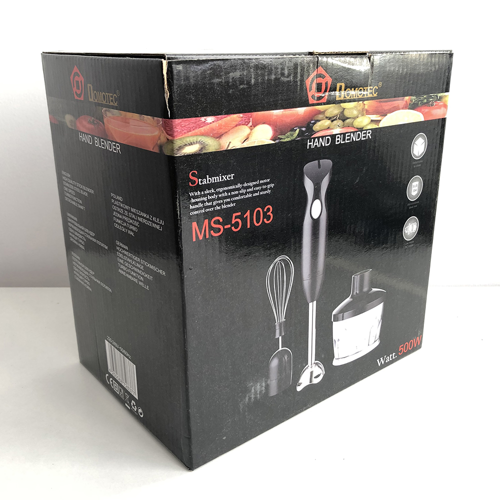 Блендер DOMOTEC MS-5103 3в1 погружной 500Вт ручной погружной блендер, электрический блендер - Зображення 19
