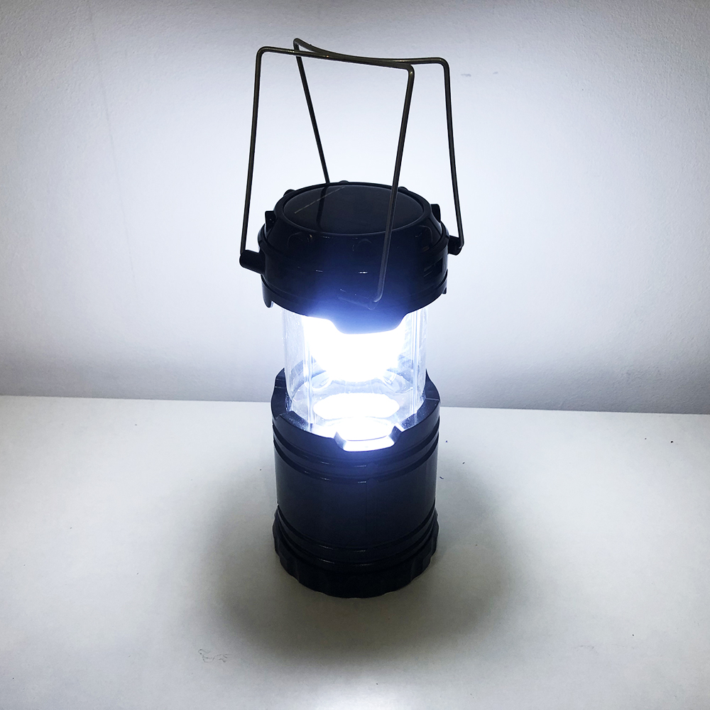 Туристический фонарь-лампа на солнечной батарее с павербанком CAMPING MH-5800T (6+1 LED) Black - Зображення 10