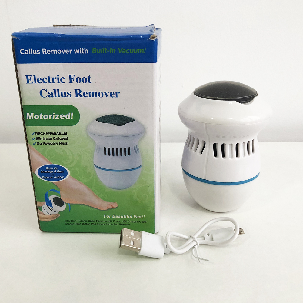 Набор для педикюра Pedi Vac Callus Remover With, универсальная пемза для ног, шлифовка для пяток - Зображення 18