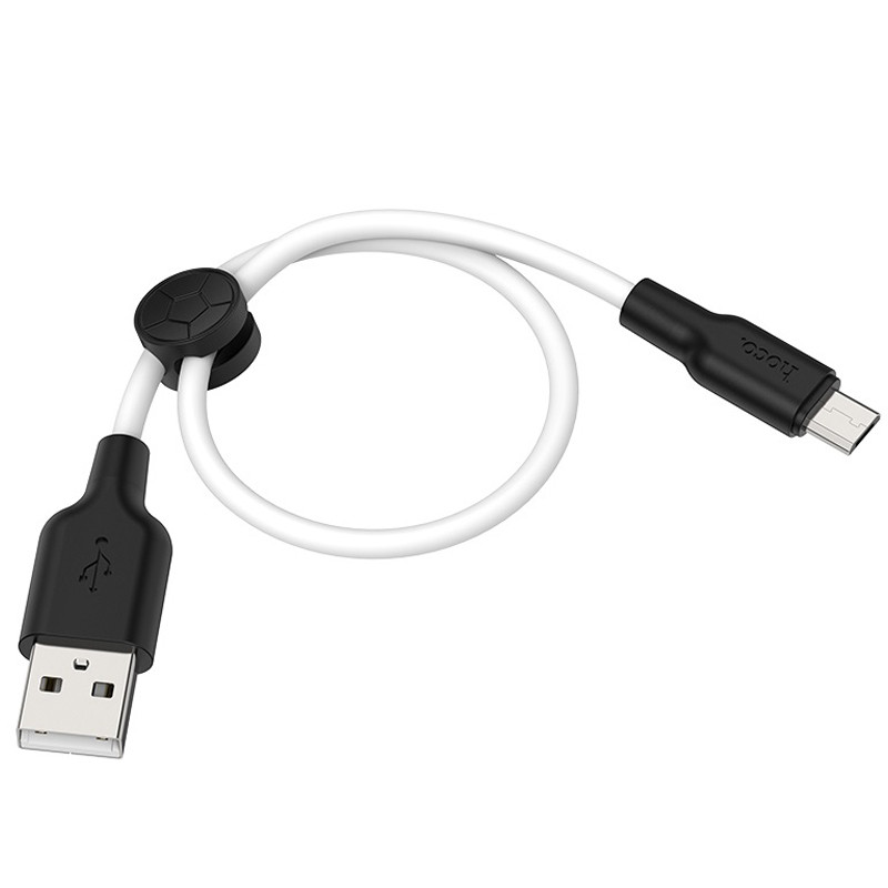 Дата кабель Hoco X21 Plus Silicone MicroUSB Cable (0.25m) - Зображення 2