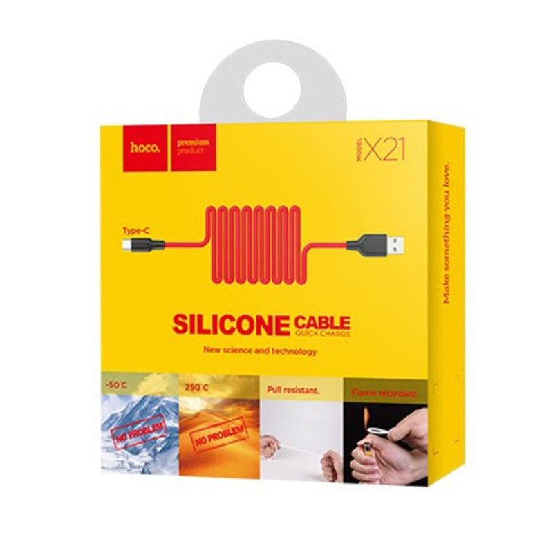 Дата кабель Hoco X21 Silicone Type-C Cable (1m) - Зображення 6