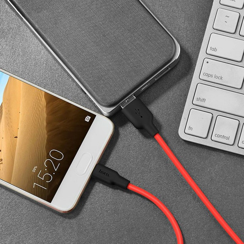 Дата кабель Hoco X21 Silicone Type-C Cable (1m) - Зображення 4