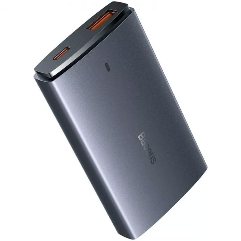 Мережевий зарядний пристрій Baseus GaN5 Pro Ultra-Slim PD65W+QC3.0 (1USB-A/1C) + кабель Type-C to Type-C (CCGP15011)