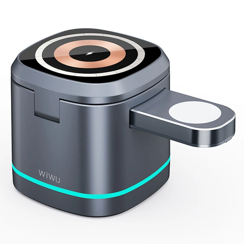 Бездротовий зарядний пристрій WIWU Wi-W024 3 in 1 wireless charger - Зображення 2