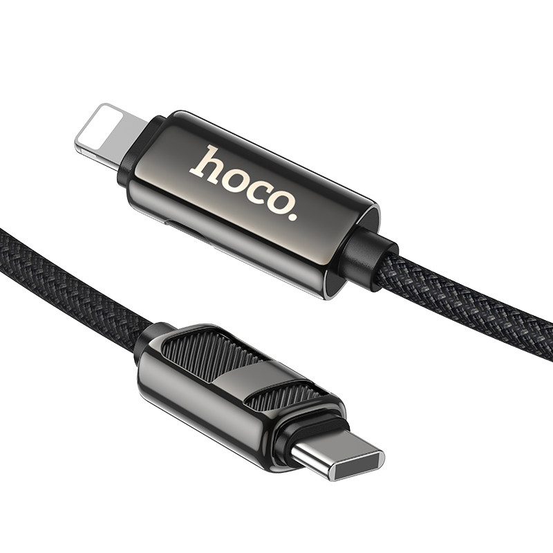 Дата кабель Hoco U137 Line with display Type-C to Lightning 27W (1.2m) - Зображення 4